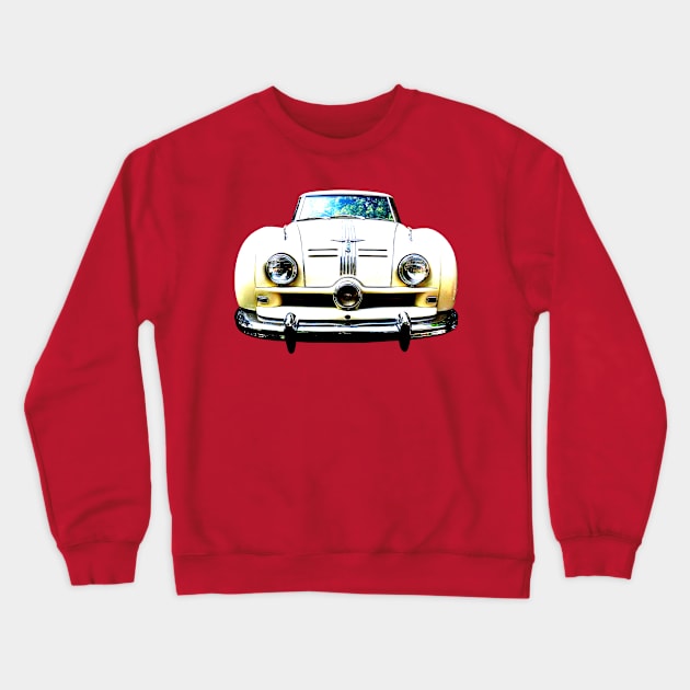 Austin A90 Atlantic 1950s classic car high contrast Crewneck Sweatshirt by soitwouldseem